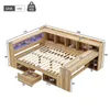 Merax Kinderbett 140x200cm mit LED und USB, Holzbett mit Produktbild-Vorschau 8