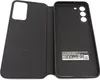 An open black flip case for a smartphone, showing the interior of both the cover and the back of the case. Náhľad obrázku produktu