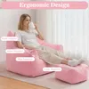 HOMMPA Erwachsene Sitzsack mit Armlehne & Füllung - Große Produktbild-Vorschau 2