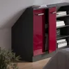 Dachschrägenschrank Vicco Rion Rot Hochglanz mit 2 Türen, Produktbild-Vorschau 5