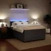 vidaXL Postel Boxspring s matrací Dark Grey 160x200 cm Náhled obrázku produktu 4