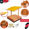 KOTARBAU® Sabbiera per Bambini Legno di Pino 140x140 cm Anteprima dell’immagine prodotto 5
