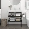vidaXL Stelaż do umywalki czarny 79x38x83 cm żelazny - Podgląd zdjęcia produktu 2