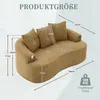 STILVORA Zweisitzer-Sofaset im geschwungenen Produktbild-Vorschau 7