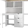 Flieks Etagenbett 140x200cm mit Schreibtisch und Regal, Produktbild-Vorschau 8