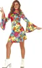 süßes Hippie Kleid Kostüm für Damen, Größe:M Produktbild-Vorschau 2