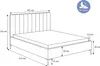 DomoHome Elegantes Polsterbett Mona SLIM III in Produktbild-Vorschau 6
