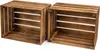 2x cassetta di legno PINEEA grande 50x40x30 cm - cassetta Anteprima dell’immagine prodotto 1