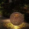LED Solarleuchte, Dekorgeflecht-Kugel, Höhe 54 cm Produktbild-Vorschau 3