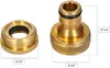 KOTARBAU® Mosiezne przylacze weza ogrodowego 1/2" i 3/4" 2 Podgląd zdjęcia produktu 2