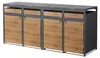ML-Design Mülltonnenbox 4er für 4 Tonnen 240L 264x80x120 cm Produktbild-Vorschau 1