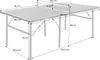 A diagram of a table tennis table with dimensions indicated by lines and text. Produktbild-Vorschau