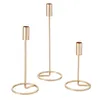 LS-LebenStil Vintage 3´er Set Metall Kerzenständer Gold Produktbild-Vorschau 3