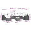 Modulares Garten-Loungeset, 9-teilige Poly Rattan Produktbild-Vorschau 9
