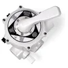 A white multi-port valve for a pool or spa filter system, shown from a slightly elevated angle on a white background. Produktbild-Vorschau
