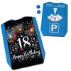 18. Geburtstag Feuerwerk Parkscheibe mit Spruch Happy Produktbild-Vorschau 2
