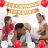 Willkommen-Set Willkommen Zu Hause Ballongirlande Weisse Produktbild-Vorschau 5