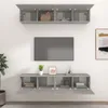 vidaXL TV Schränke 4 Stk. Betongrau 80x30x30 cm Produktbild-Vorschau 4