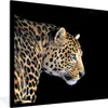 MuchoWow® Gerahmtes Poster Leopard - Tiere - Schwarz 40x40 Produktbild-Vorschau 1