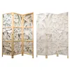 Paravent Monstera Blätter Natur 135x171 cm - 3-teilig - Produktbild-Vorschau 3
