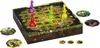A board game with colorful pawns on a game board, surrounded by hexagonal tokens. Produktbild-Vorschau