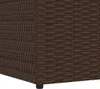 Boîte de stockage de jardin marron 150x100x100cm Résine Voir les images du produit 11
