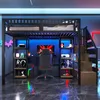 Flieks Patrová postel 140x200cm se psacím stolem a policí, Náhled obrázku produktu 2
