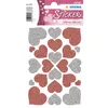 HERMA Herzen Rot & Silber, Glittery, Papier, Rot, Silber, Produktbild-Vorschau 2