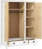 Kledingkast Hill 3 deuren 127x50x170 cm massief grenenhout Productafbeelding-voorbeeld 4