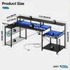 Product size chart with dimensions and measurements for a desk. Produktbild-Vorschau