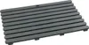 A gray slatted bath mat is shown from a slightly elevated angle against a white background. Produktbild-Vorschau