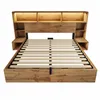 Abrihome Letto matrimoniale in legno massello 160x200 cm Anteprima dell’immagine prodotto 9