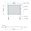 DEOS Nerezový rošt s nastavitelnou šířkou 65-90x45cm s Náhled obrázku produktu 3
