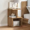 vidaXL Nočný stolík Artisan dub 35x35x55 cm materiál na Náhľad obrázku produktu 4