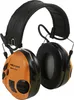 A pair of orange and black Peltor SportTac ear defenders. Voir les images du produit