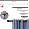 Tyč na sprchový záves slim line 125 - 220 cm čierna ALU Náhľad obrázku produktu 2