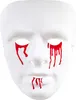 Halloween-Maske mit blutenden Wunden Vollmaske weiss-rot Produktbild-Vorschau 2