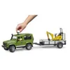 bruder Land Rover Defender  mit Mini-Bagger , Maßstab 1:16 Produktbild-Vorschau 37