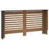 vidaXL Panele grzejnikowe czarne 152x19x81,5 cm MDF Podgląd zdjęcia produktu 6