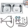 Lavello doppio Lavello da incasso Lavello in acciaio inox Anteprima dell’immagine prodotto 1