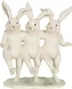 Clayre & Eef Figur Kaninchen 16x9x19 cm Weiß Kunststoff Produktbild-Vorschau 1