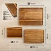 Deleca Houten Snijplanken Set 3-delig,Acacia Hout met Productafbeelding-voorbeeld 5