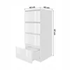 Kommode AVEN 97x40x40cm weiß, 4 grifflose Schubladen mit Produktbild-Vorschau 5