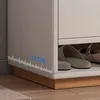 Comode Moderne Blanche Avec Grande Étagère À Chaussures, 2 Voir les images du produit 5