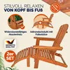 CASARIA® 2x Sonnenliege Holz Wetterfest Klappbar 160kg Produktbild-Vorschau 2
