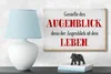 Holzschild Spruch 18x12cm genieße den Augenblick Leben Produktbild-Vorschau 5