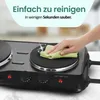 Emerio Elektrische Kochplatte – 2 Kochfelder – 2500 W – Produktbild-Vorschau 4