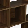 sweeek - Bücherregal 3 Regale 12 Fächer - Nussbaumfarben Produktbild-Vorschau 2