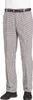 A pair of black and white checkered pants with a black belt, worn by a mannequin. Produktbild-Vorschau