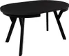 Esstisch ARI Rund 90-190 cm Ausziehbar Schwarz Matt Produktbild-Vorschau 2